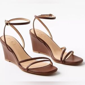 LOFT Strappy Ankle Strap Wedges